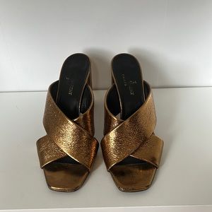 Saint Laurent LouLou Gold mule 37.5